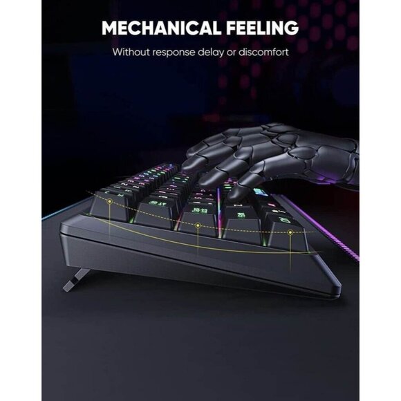 HI600 HIWINGS 60% Gaming Keyboard and Mouse Kit RGB Lighting NEW SEALED - Picture 6 of 8